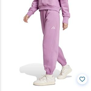 NWT Adidas Women's ALL SZN Fleece
Loose Pants Sz L in preloved purple color